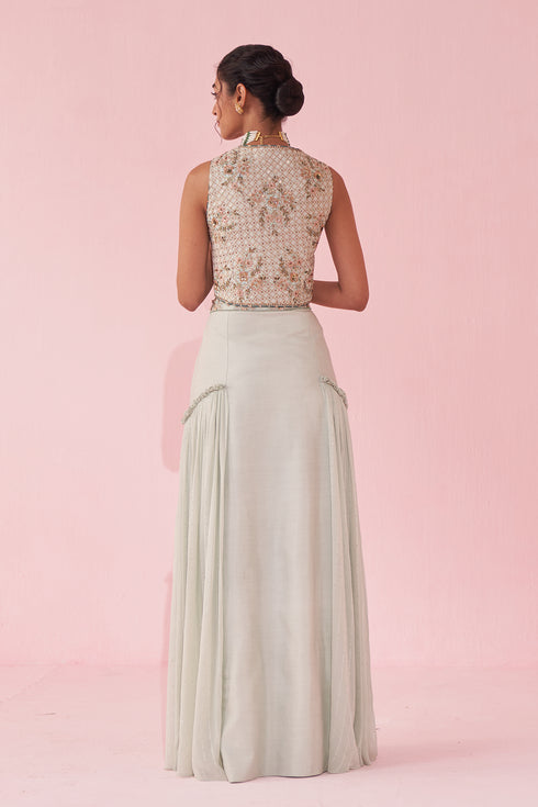 Gamya Pale Blue Lehenga Set