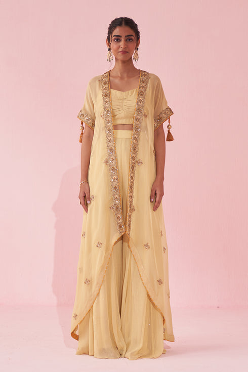 Guldana Yellow Cape Set