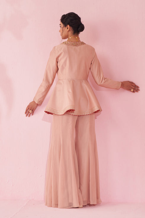 Gungun Blush Pink Sharara Set