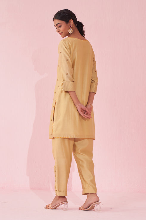 Gulbadam Yellow Co-ord Set
