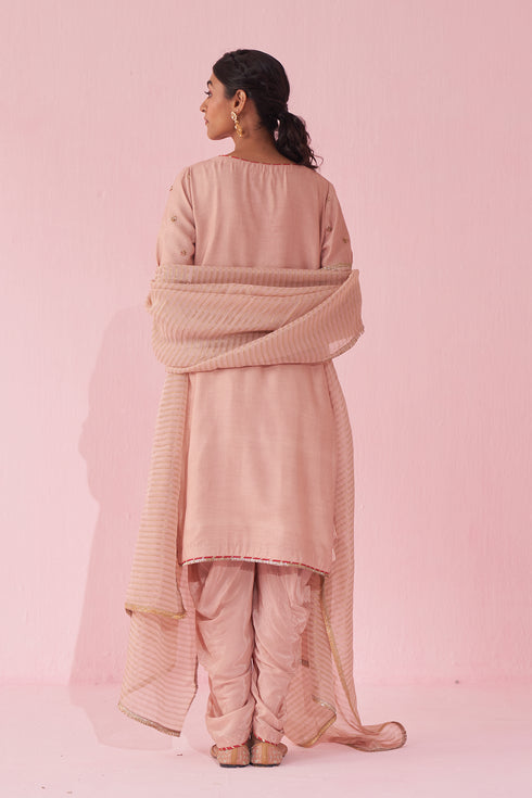 Gulnar Blush Pink Kurta Set