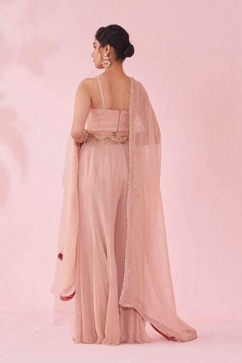 Gul Blush Pink Sharara Set