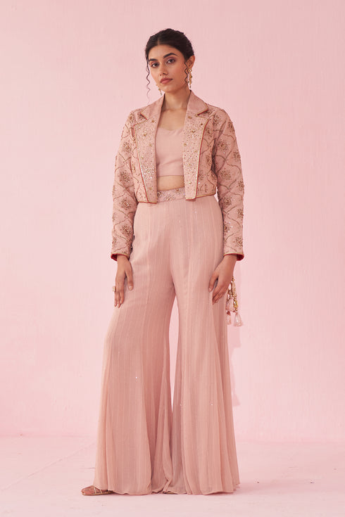 Garima Blush Pink Sharara Set