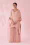 Gulbagh Blush Pink Kaftan Set