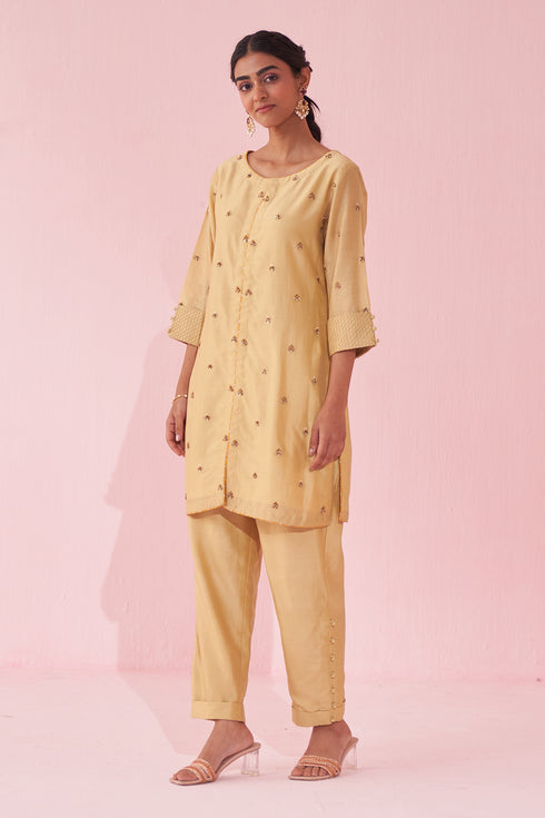 Gulbadam Yellow Co-ord Set