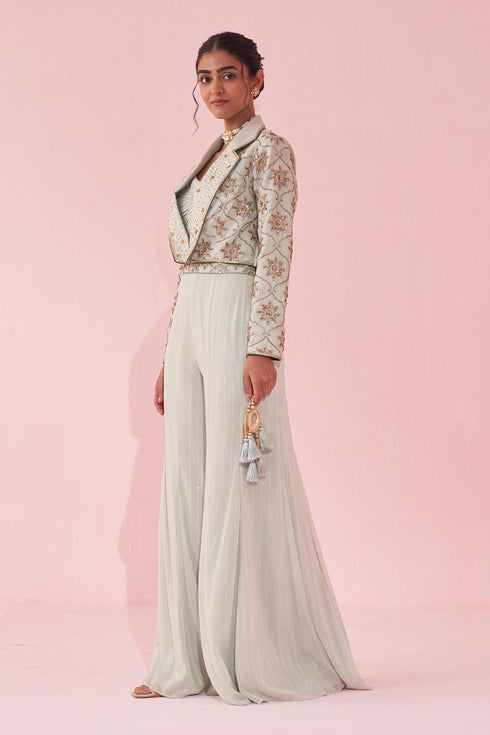 Garima Pale Blue Sharara Set