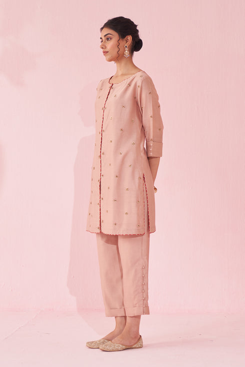 Gulbadam Blush Pink Co-ord Set