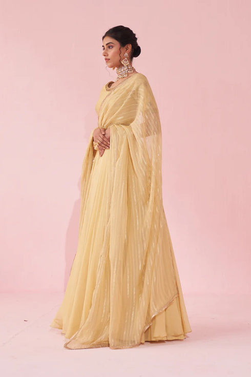 Gulkand Yellow Lehenga Set