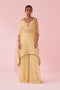 Gulbagh Yellow Kaftan Set