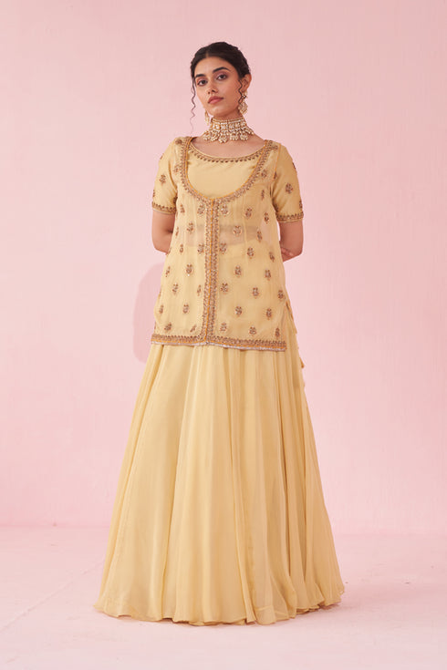 Gulmohar Yellow Lehenga Set