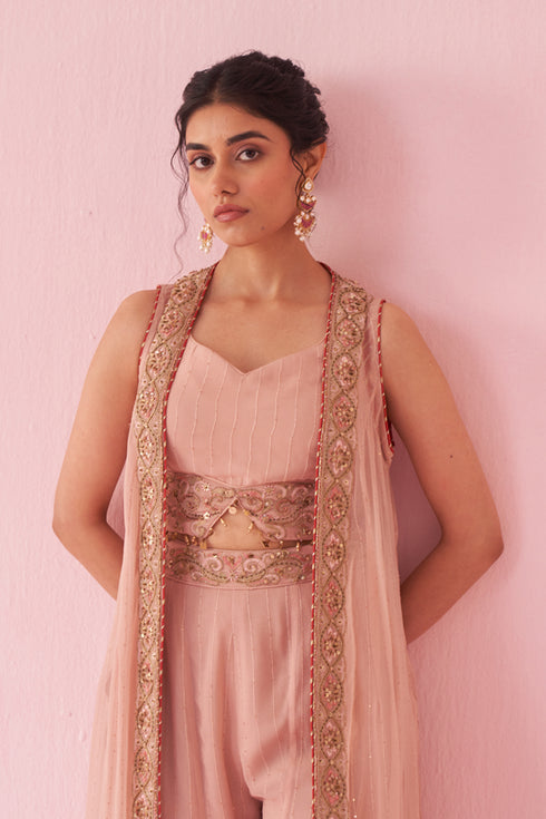 Gehna Blush Pink Sharara Set