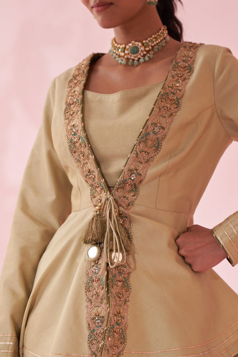 Gulnaz Green Kurta Set