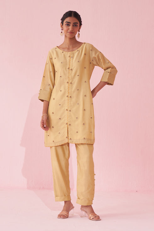 Gulbadam Yellow Co-ord Set