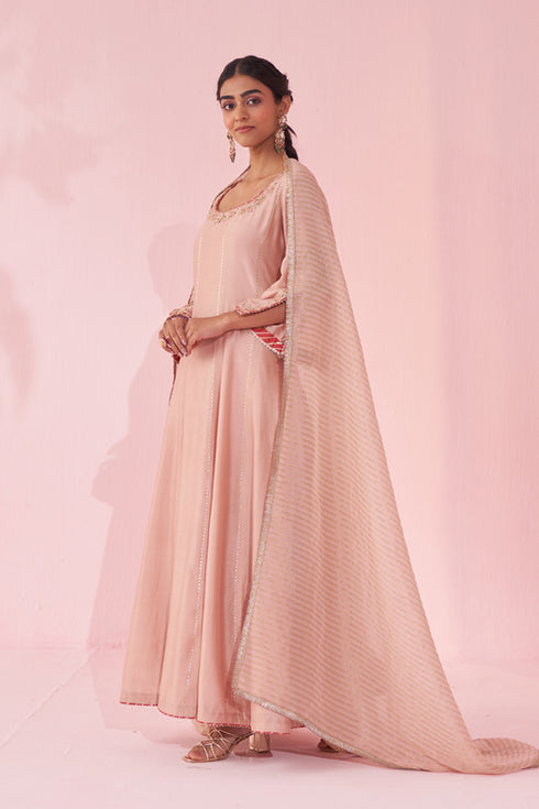 Gauri Blush Pink Anarkali Set