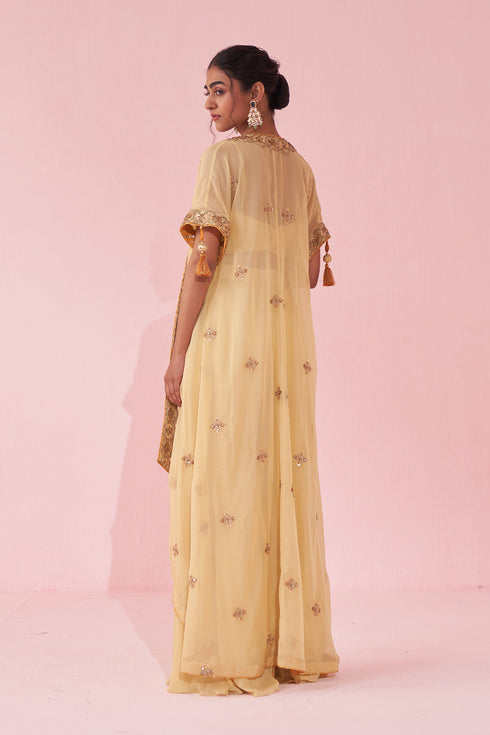 Guldana Yellow Cape Set