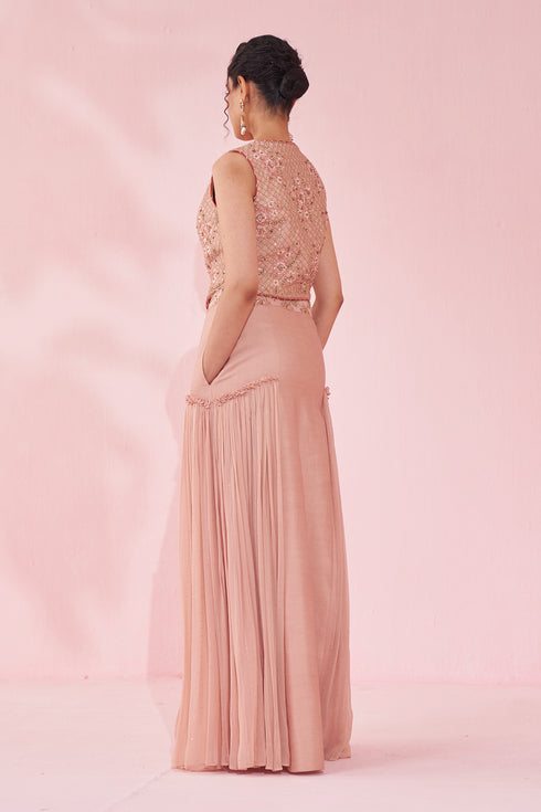 Gamya Blush Pink Lehenga Set