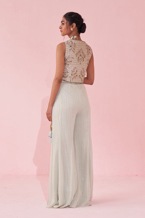 Gurnoor Pale Blue Sharara Set