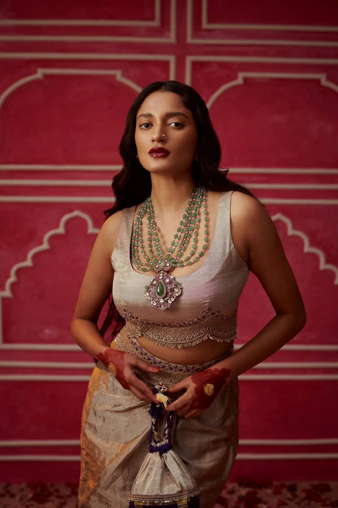 Gharchola Cape Skirt Set