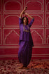 Bandhni Short Kurta With Drape Trouser