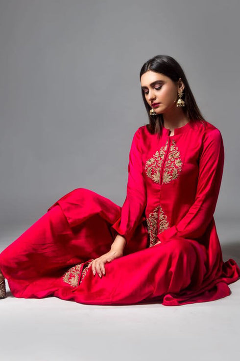 Lotus Embroidered Dress