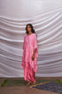 Kite Patterned Bandhani Kaftan With Drape Skirt