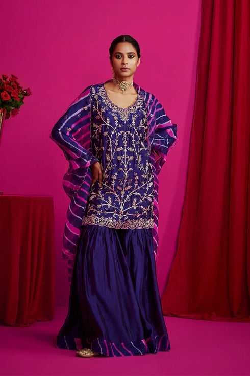 Sharara Set With Heavily Embroidered Kurta