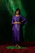 Crushed Silk Kaftan With Dhoti