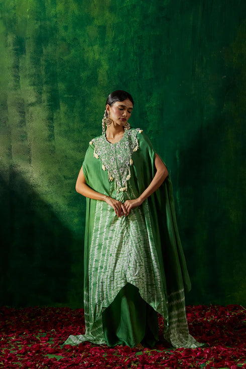 Tie And Dye Cape Set