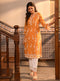 Malisa Kurta with Floral CHemical Lace Pants With Dupatta