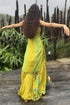 Lime Chinon Chiffon Pant Set