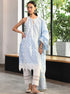 Newry Kurta With Multi Lace Slim Pants With Dupatta
