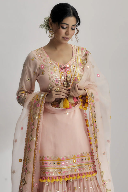 Friya Short Kurta Sharara Set