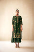 Green Chanderi Lucknowi Style Kurta