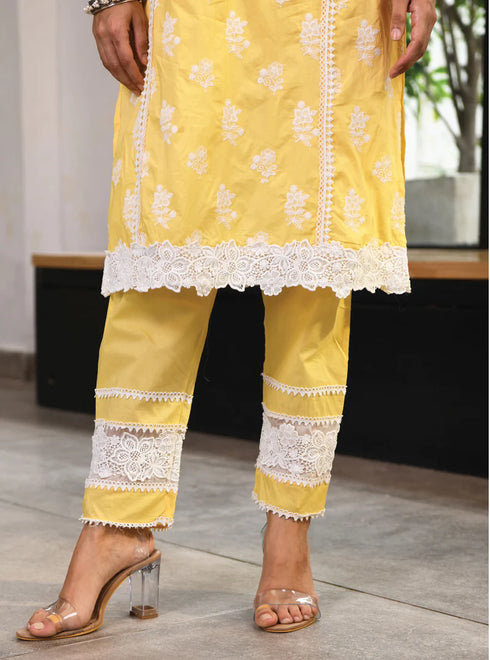 Lisburn Kurta With Lisburn Pants With Dupatta