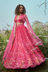 Pink Floral Lehenga Set