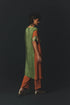 Green Crepe Textured Tunic Set