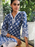 Perth Kurta with Border Dhoti Pants With Dupatta