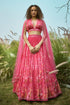 Pink Floral Lehenga Set