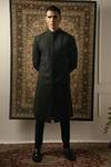 Black Sherwani Set