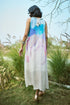 Flowy Blue & off white Radient Dress