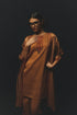 Tan Gajji Satin Jacket Set