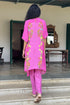Hot Pink Crepe Co-Ord Set