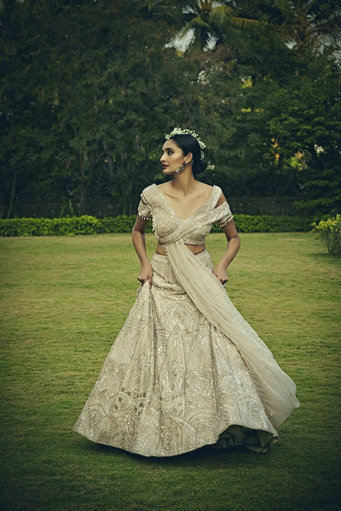 Pearl Ivory Lehenga