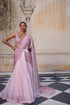Pink Drape Saree