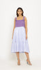 Purple-Lilac Midi Dress