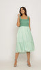 Teal -Tea Green Midi Dress