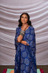Hexagonal Bandhani Kaftan With Tassel & Coin Embroidery