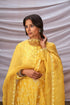 Embroidered Kurta Set With Organza Dupatta