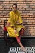 Chanderi Kurta With Beautiful Lotus Embroidered Motifs And Gharchola Pants