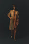 Beige Gajji Satin Jacket Set